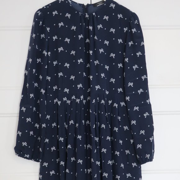 Weekend Max Mara Navy bow print dress - Picture 1 of 5